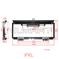 Каретка бокового смещения (сайдшифт) 2Ах1040мм, 2,5т (Heli) SOBELL 