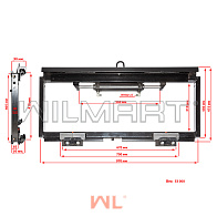 Каретка бокового смещения (сайдшифт) 2Ах970мм, 1,8т (Heli) SOBELL 