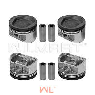 Поршень Nissan K25 R2(+1,0) КК=1,5 (комплект на двc) (12010-FU571) 