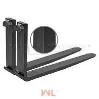 Вилы 2A 100x40x1600 (2,5т/500мм) (к-т 2шт) (2A 100x40x1600) 