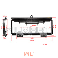 Каретка бокового смещения (сайдшифт) 2Ах1000мм, 1,8т (HC) SOBELL 