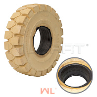 Шина цельнолитая с буртом 6.00-9/4.00 немаркая GOODRIDE (CL403S) 