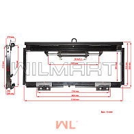 Каретка бокового смещения (сайдшифт) 3Ах1100мм г/п 3т (HC) SOBELL 