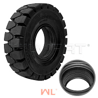 Шина цельнолитая с буртом 5.00-8/3.00 GS SOLID (CL403S) PR3 