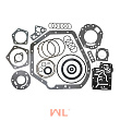 Комплект прокладок АКПП HANGCHA CPCD80-100 (полный) ( YQX100-kit) 